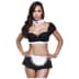 Baci Maid Black Ruffle W/white Under Bust