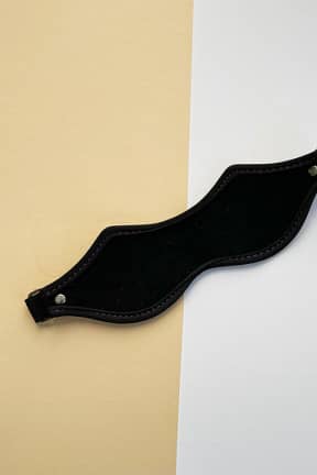 Bondage Leather Blindfold Black