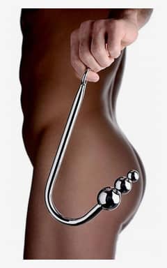 Analkulor Steel Anal Hook with Beads