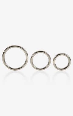 Kroppssmycken Silver Ring - 3 Piece Set