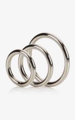 Kroppssmycken Silver Ring - 3 Piece Set