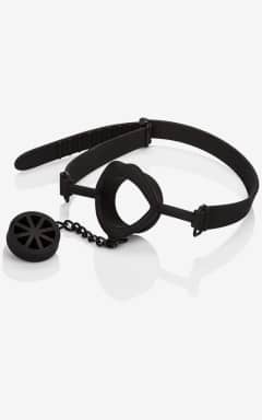 Bondage Scandal Silicone Stopper Gag Black