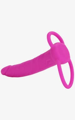 Sexleksaker för par Silicone Dual Penetrator Pink