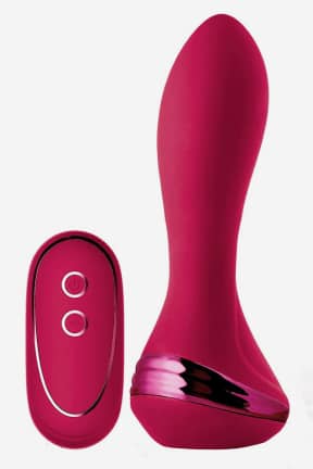 Buttplug Sparkling Inflatable Remote Vibrator Isabella Red