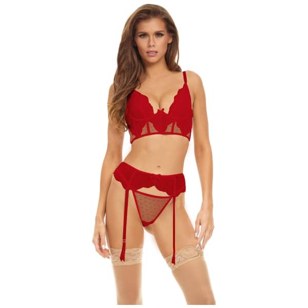 Peek A Boo Wire 3PC Set Red S