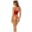 Strap Overlay 2PC Bra Set Red M