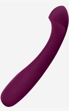 För par Dame Products Arc G-Spot Vibrator Plum