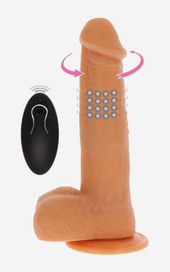 Anal Leksaker Rotating Beads Vibrating Dildo