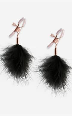 Bondage / BDSM Nipple Clamps F1 Feather Black