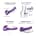 Vibrating Bendable Strap On Purple M