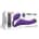 Vibrating Bendable Strap On Purple M