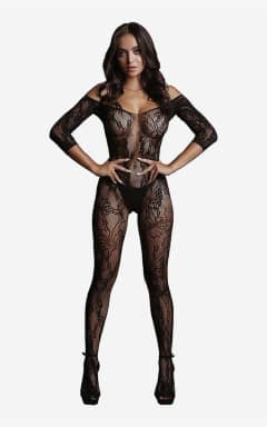 Alla Le Désir Lace Sleeved Bodystocking One Size