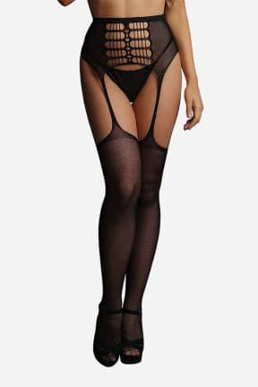 Sexiga Underkläder Le Désir High Waist Garterbelt Stockings One Size