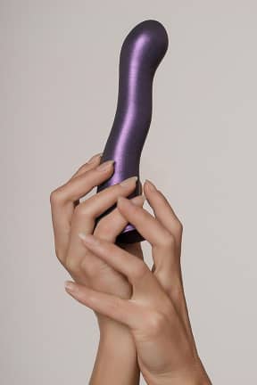 Dildo Ultra Soft Silicone Curvy G-spot Dildo Purple 17cm