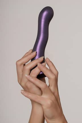 För henne Ultra Soft Silicone Curvy G-spot Dildo Purple 17cm