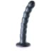 Beaded Silicone G-spot Dildo Black 16,5cm