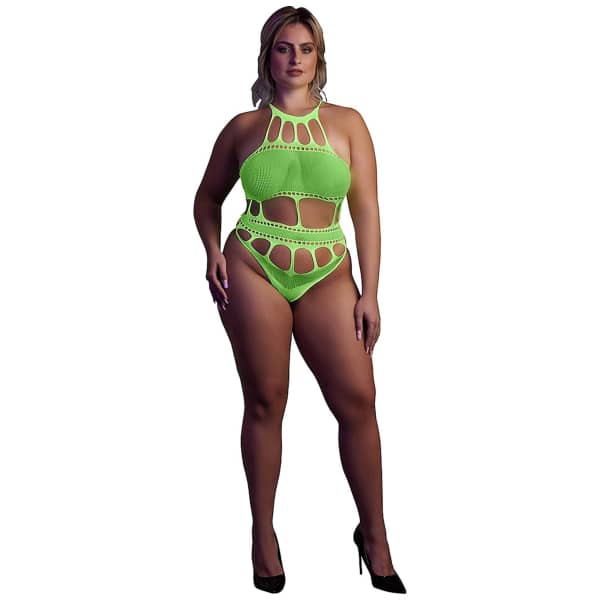 Glow In The Dark Body With Grecian Neckline Green OSX