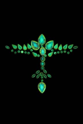 Sexiga Underkläder Glow In The Dark Body Jewelry Chest Stickers