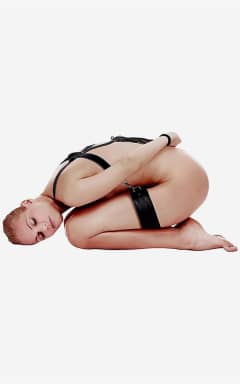 Alla Body Harness With Thigh And Hand Cuffs Black