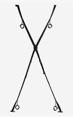 Rollspel Over The Door Bondage Cross Black