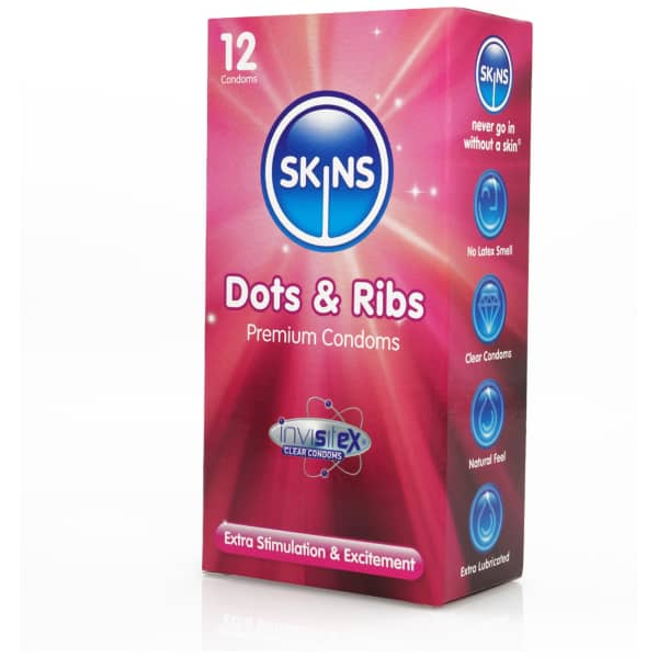 Skins Condoms Dots And Ribs 12-pack