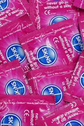 Kondomer Skins - Condoms Dots And Ribs - 8-pack