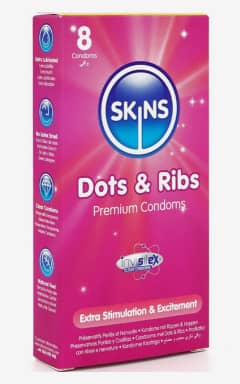 Kondomer Skins - Condoms Dots And Ribs - 8-pack