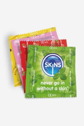 Nyheter Skins Condoms Flavours 12-pack
