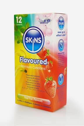 Nyheter Skins Condoms Flavours 12-pack