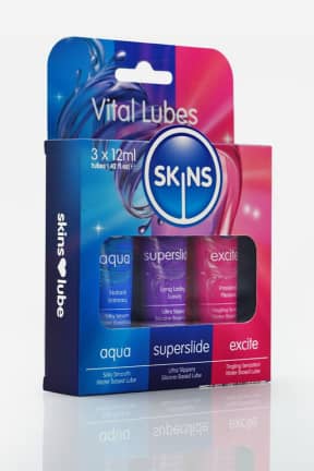 Glidmedel Skins Vital Lubes 3-pack