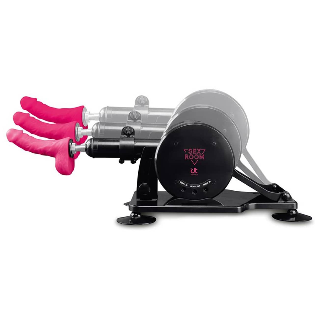 Sex Room Remote Control Thrusting Machine sugkoppar i botten