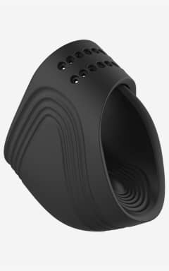 Alla Ramrod Adjustable Vibrating Cockring With Remote Black