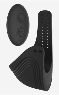 Nyheter Ramrod Adjustable Vibrating Cockring With Remote Black