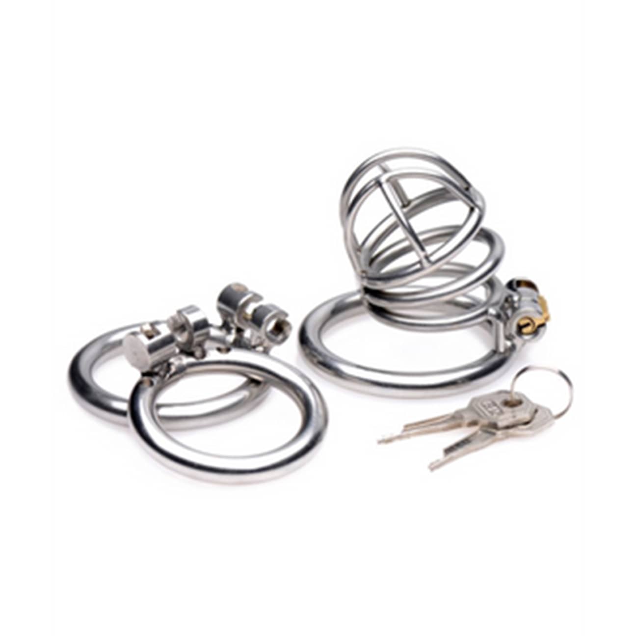 The Pen Deluxe Lockable Chastity Cage, detaljvy av låsmekanismen