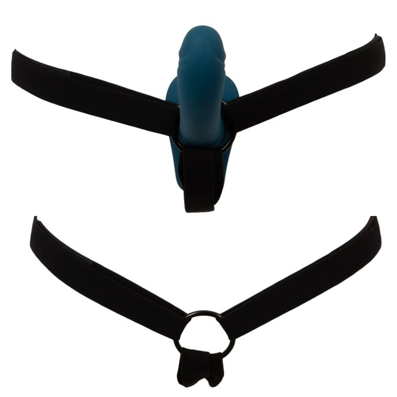 You2Toys Strap On Set Blue, justerbart sele närbild