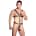 Zado Leather Harness For Men Black S-L