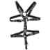 Zado Leather Harness For Men Black S-L