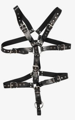 Bondage / BDSM Zado Leather Harness For Men Black S-L