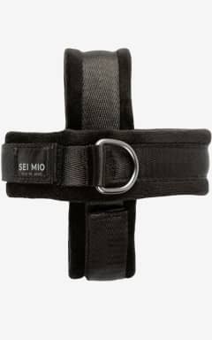 BDSM Sei Mio Cross Purposes Over-Wrap Cross Cuff Restraints