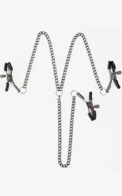BDSM Sei Mio Triple Tease Adjustable Nipple & Clit Clamp Set