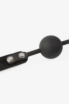 Bondage Sei Mio Strictly Come Quietly Soft Strap Silicone Ball Gag