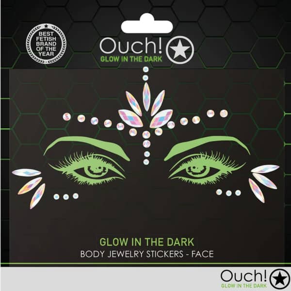 Ouch! - Body Jewelry Stickers Face - 1