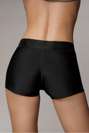 Sexiga Underkläder Ouch! - Vibrating Strap On Boxer - Black - Bekväm strap-on boxer med 10 vibrationsfunktioner – stilren design, perfekt passform och intensiv njutning för båda