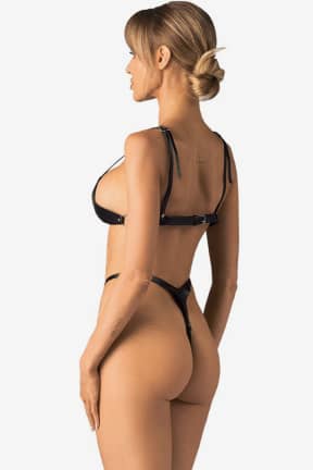 För henne Obsessive - Crotchless Body Dame Controle - Black - OS