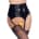 Black Level - Vinyl Suspender Belt - Black - L