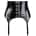 Black Level - Vinyl Suspender Belt - Black - L