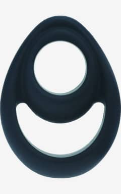 Penisring Levelz - Double Ergo Silicone Cockring - Black