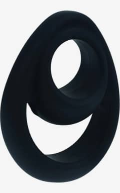 Penisring Levelz - Double Ergo Silicone Cockring - Black