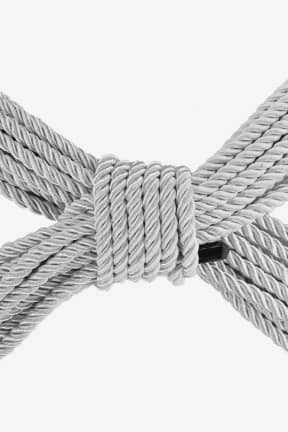 Nyheter Ouch! - Polyester Bondage Rope - Silver - 10m