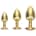 Ouch! - Milan Collection Metal Anal Plug Set - Gold